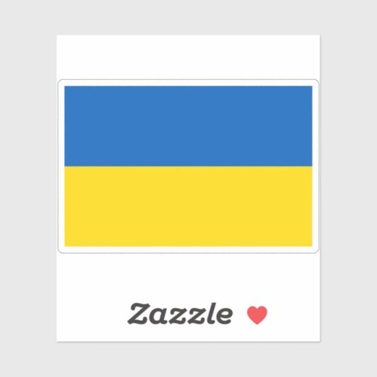 ウクライナ国旗 シール (シート)