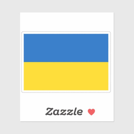 ウクライナ国旗 シール (シート)