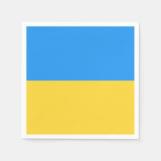 ウクライナ国旗 スタンダードカクテルナプキン (正面)