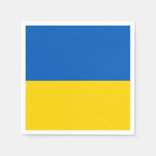 ウクライナ国旗 スタンダードカクテルナプキン (正面)