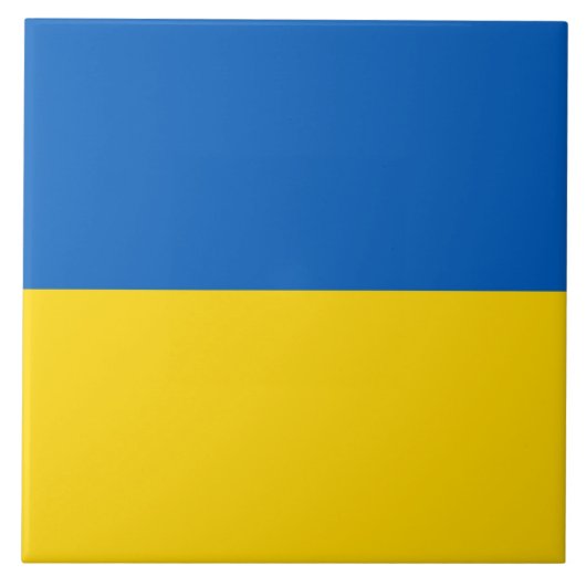 ウクライナ国旗（タイル） タイル (正面)