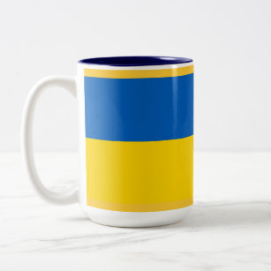 ウクライナ国旗 ツートーンマグカップ