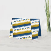 ウクライナ国旗、ナイチンゲールバード カード (裏面)