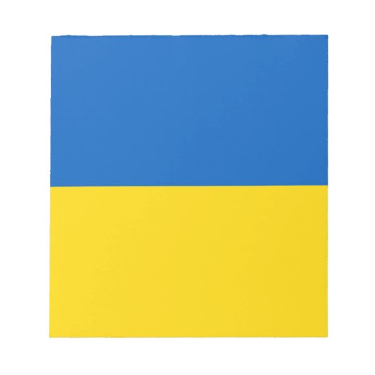 ウクライナ国旗 ノートパッド (正面)