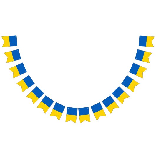 ウクライナ国旗 バンティングフラッグ (全)