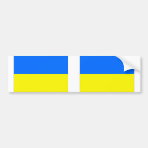 ウクライナ国旗 バンパーステッカー