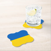 ウクライナ国旗 ペーパーコースター (インサイチュ)