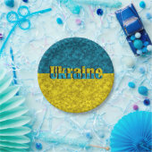 ウクライナ国旗 ペーパープレート (パーティー)