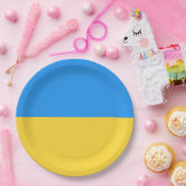 ウクライナ国旗 ペーパープレート (パーティー)