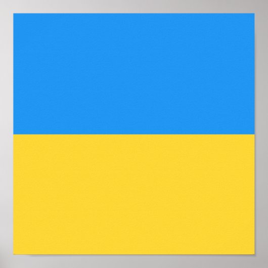 ウクライナ国旗 ポスター (正面)