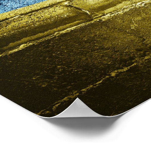 ウクライナ国旗 ポスター (角)