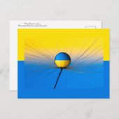 ウクライナ国旗 ポストカード (正面/裏面)