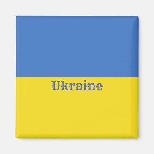 ウクライナ国旗 マグネット (正面)