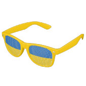 ウクライナ国旗 レトロサングラス (アングル)