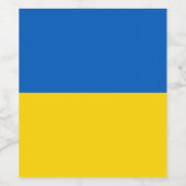 ウクライナ国旗 ワインラベル (シングルラベル)