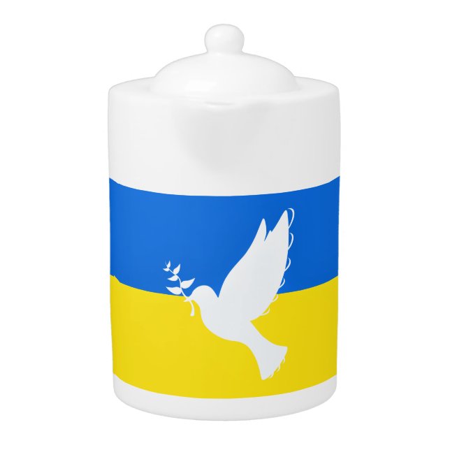 ウクライナ国旗 – 平和のハト – 自由 – 平和  (正面)