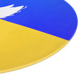 ウクライナ国旗 – 平和の鳩 – 自由 – 平和 カッティングボード (角)