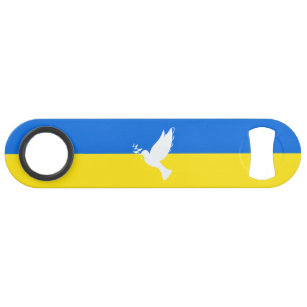 ウクライナ国旗 – 平和の鳩 – 自由 – 平和 スピード栓抜き