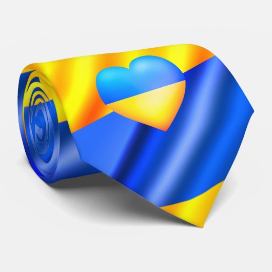 ウクライナ国旗 – 平和 – フリーダムネックタイ ネクタイ (ロール)