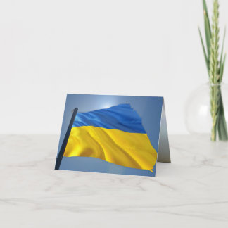 ウクライナ国旗 – 戦争、政治、苦悩 カード