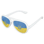 ウクライナ国旗・紋章 アビエーターサングラス (アングル)