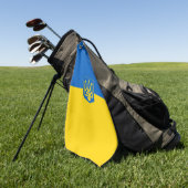 ウクライナ国旗・紋章 ゴルフタオル (グリーン)