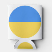 ウクライナ国旗 缶クーラー (裏面)