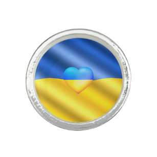 ウクライナ国旗 – 自由 – 平和 – 連帯 リング