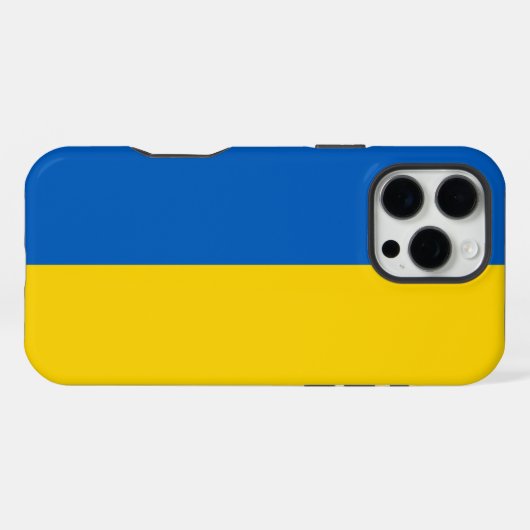 ウクライナ国旗 iPhoneケース (裏面横)