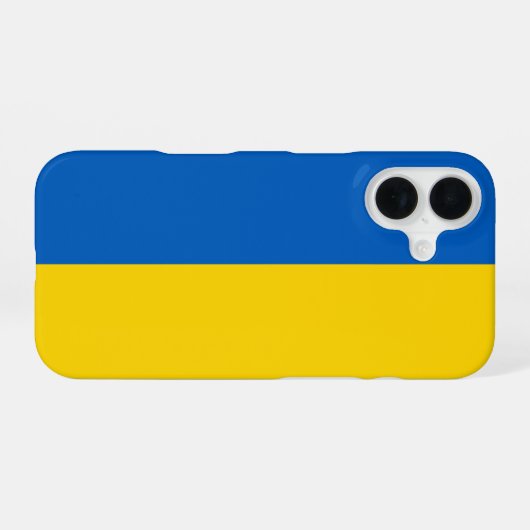 ウクライナ国旗 iPhone 16ケース (裏面横)