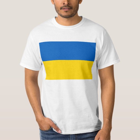 ウクライナ国旗 Tシャツ (正面)