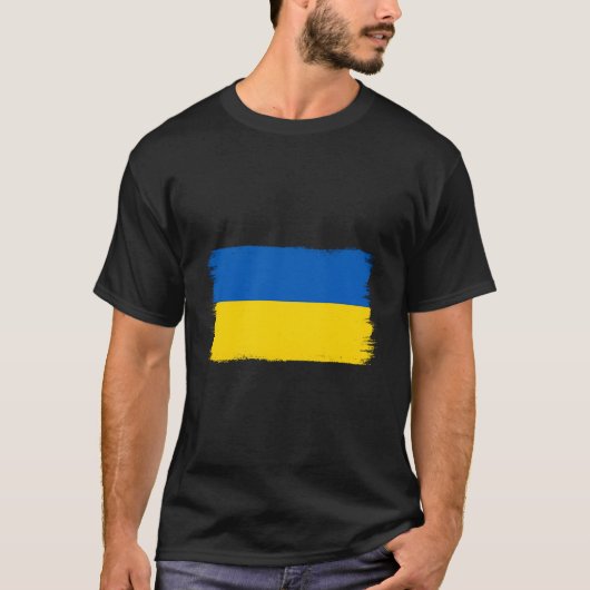 ウクライナ国旗 Tシャツ (正面)