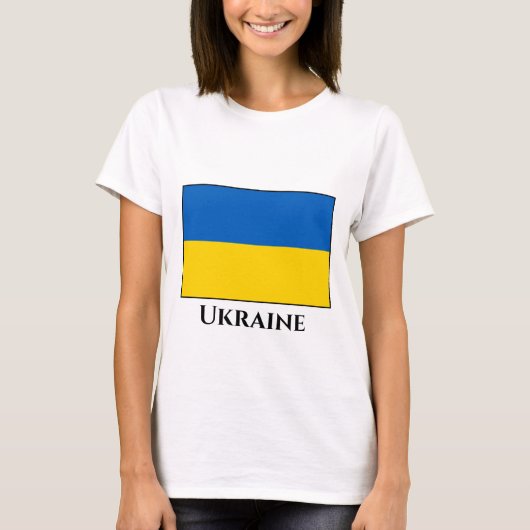 ウクライナ国旗 Tシャツ (正面)