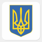 ウクライナ国章の国章 スクエアシール (正面)