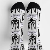 ウクライナ国章 ミニマルアート ソックス (上部)