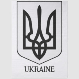 ウクライナ国章 ミニマルアート 薄葉紙