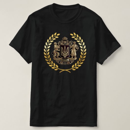 ウクライナ国章Tシャツ Tシャツ (デザイン正面)