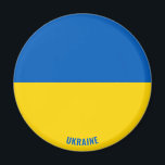 ウクライナ国魅力的国国旗 マグネット<br><div class="desc">ウクライナ魅力的国旗が掲げられたウクライナ国旗の愛国的な磁石。国名は下部のデザインに微妙に統合されている。文字は「it!」機能を使カスタマイズ用して完全にカスタマイズ可能。この美しいウクライナの磁石はスタイリッシュ、あらゆる大事な行事のための贈り物である。© 2021世界の国</div>