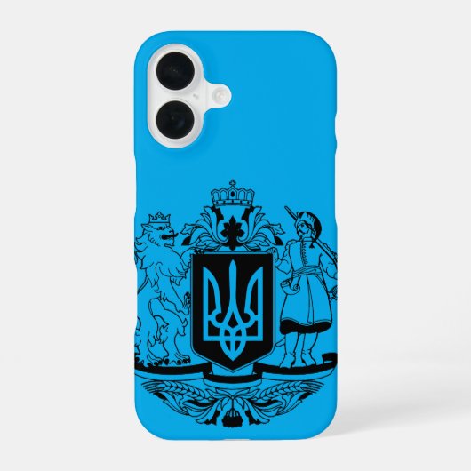 ウクライナ大紋章 iPhone 16ケース (裏面)
