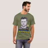 ウクライナ大統領ゼレンスキーサインTシャツ Tシャツ (正面フル)