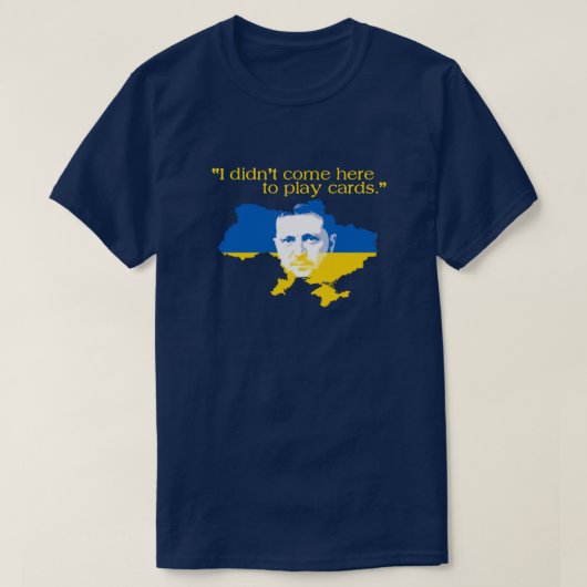 ウクライナ大統領引用文 Tシャツ (デザイン正面)