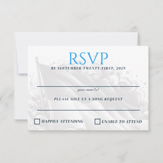 ウクライナ夫婦 出欠カード (正面)