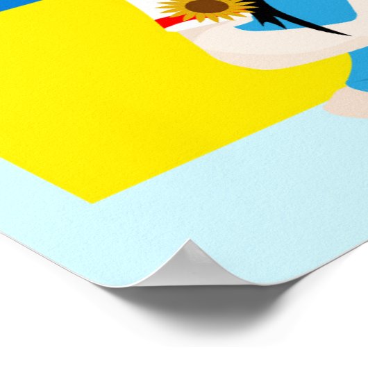 ウクライナ女性 ポスター (角)