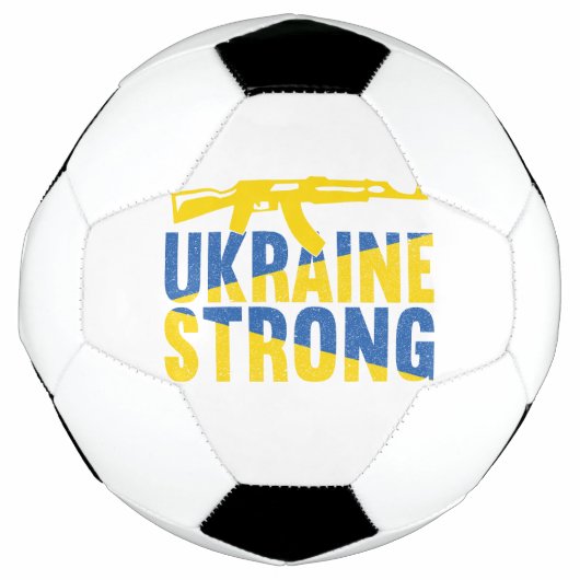 ウクライナ対ウクライナの強い支持 サッカーボール (正面)