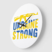 ウクライナ対ウクライナの強い支持 ラージ壁時計 (傾斜)