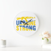 ウクライナ対ウクライナの強い支持 ラージ壁時計 (ホーム)