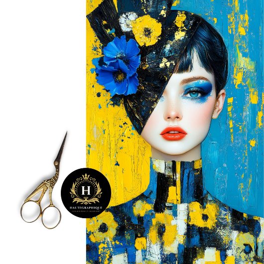 ウクライナ平和と団結のデコパージュ 薄葉紙