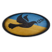 ウクライナ平和の鳩 カッティングボード (角)