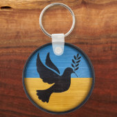 ウクライナ平和の鳩 キーホルダー (裏面)