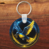 ウクライナ平和の鳩 キーホルダー (正面)